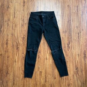 Black Joes Jeans with Knee Rips, Size 25